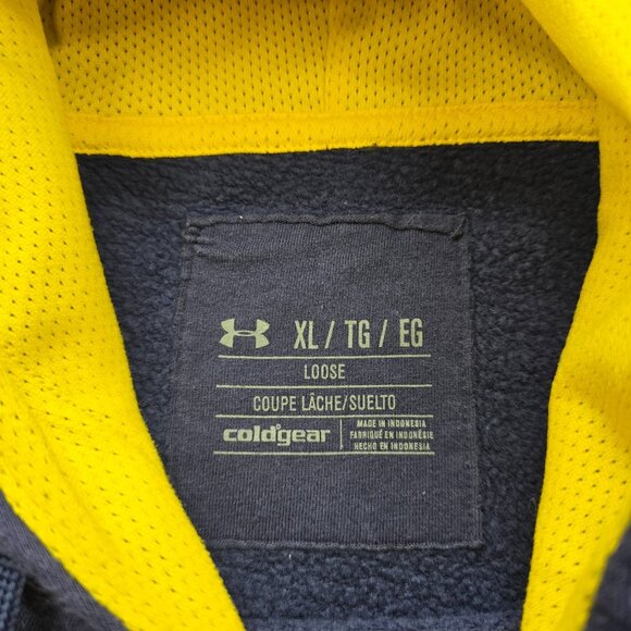 Under Armour Storm Hoodie Mens XL Blue Sweatshirt Pullover Athletics Outdoor - Picture 7 of 9